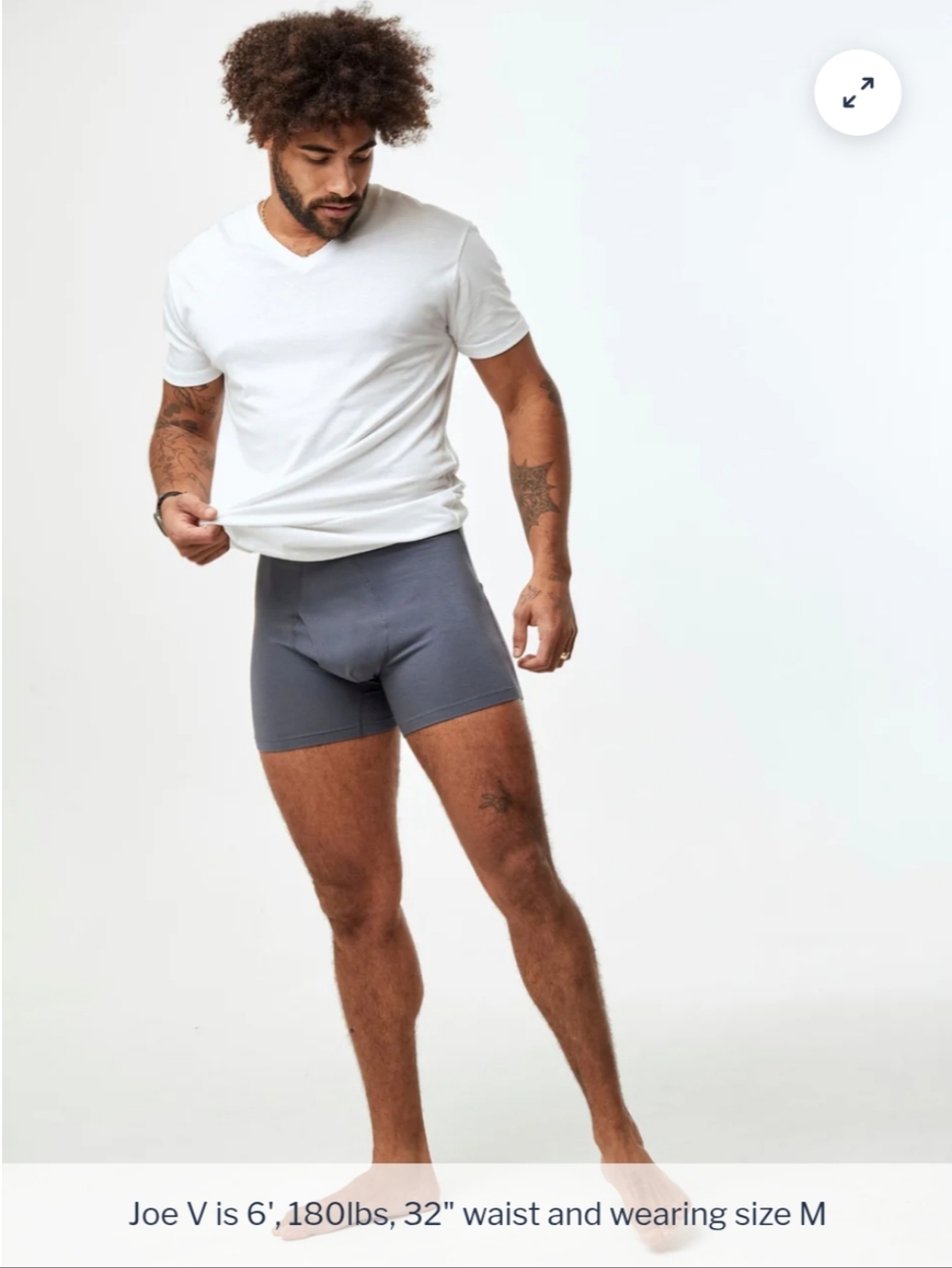 Fresh Clean Threads Graphite Boxer Briefs- S
